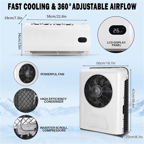 Bailigo Truck 12V Air Conditioner 8000BTU Parking Split Mini India | Ubuy