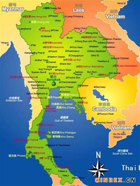 泰国橡胶产业-泰国地图_橡胶知识_行业知识_资讯_Qinrex橡胶信息贸易网-QinRex-青岛国际橡胶交易市场