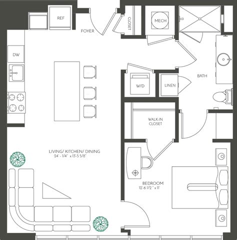 2 Bedroom Luxury Apartment Floor Plans