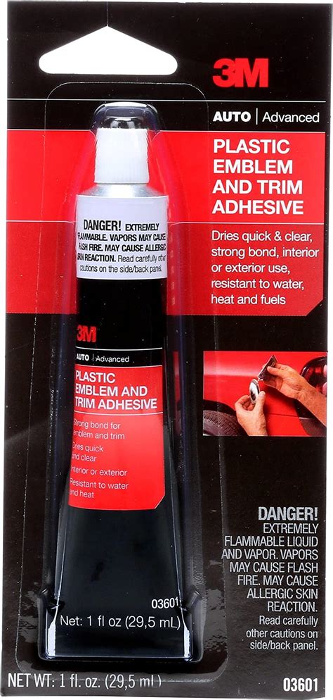3M Plastic Emblem and Trim Adhesive, 03601, 1 fl oz : Amazon.co.uk: Automotive