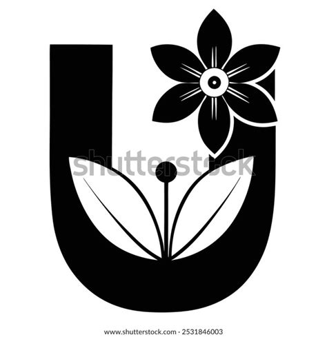 Letter Little U Black and White Clip Art PNG 的图像结果