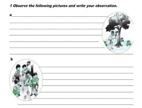 observe the following pictures and write your observation - Brainly.in