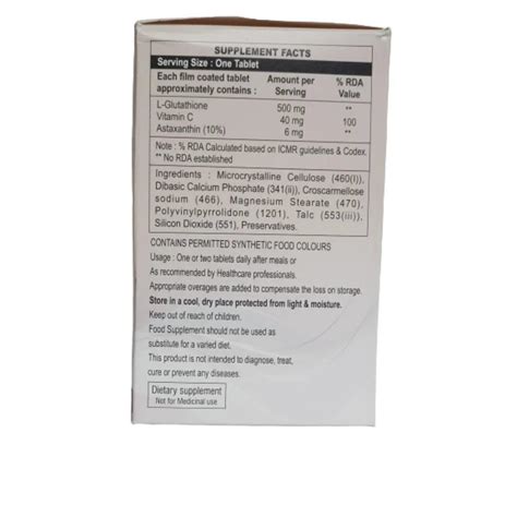 Amitox-Glo L-Glutathione Vitamin C Supplement for Glowing Skin – GLEIN ...