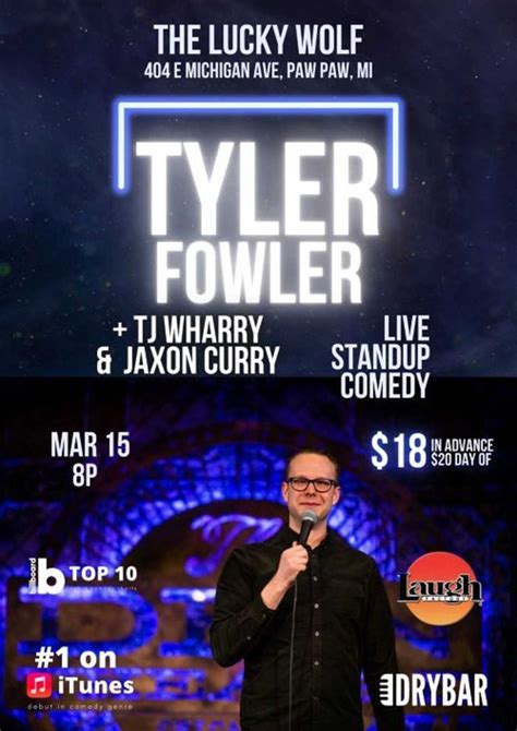 Tyler Fowler LIVE! , The Lucky Wolf, Paw Paw, 15 March 2024 | AllEvents