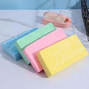 VISUAL ARREST Bath Exfoliating Scrub Sponge Soft Body Scrubber Shower ...