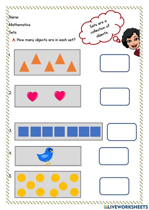 Image result for Empty Set or Equivalent Set Worksheet