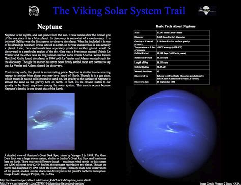 Neptune Facts Planet Neptune Neptune For Kids