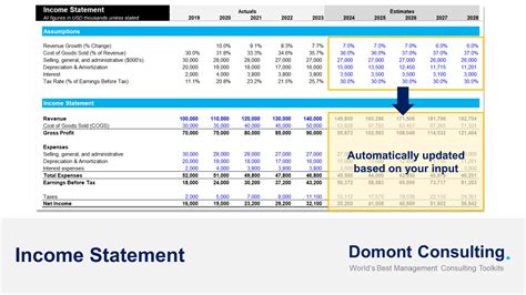 Income Statement Excel Template Free