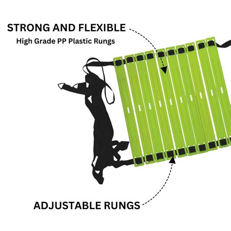 Prokick Agility Training Flat Adjustable Economy Ladder for track and ...