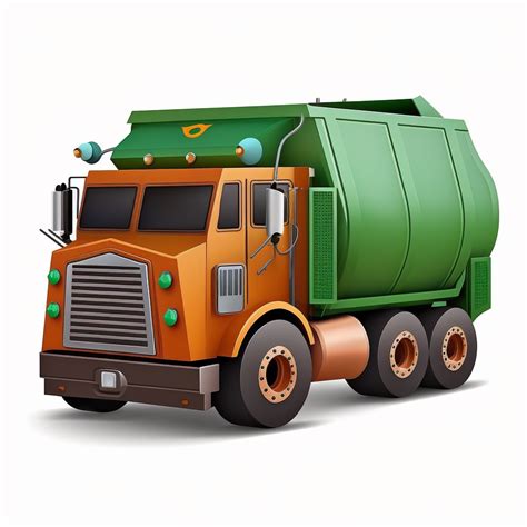 garbage truck, clipart, white background - Clip Art Library