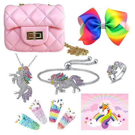 Buy LittleBoo Unicorn Gifts for Girls - Crossbody Purse, Unicorn ...