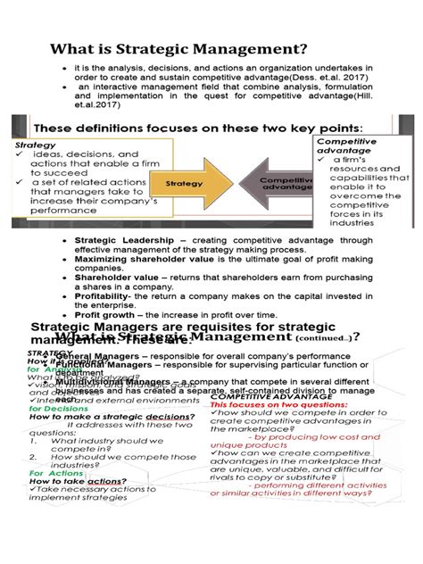 Image result for Strategic Management Explained