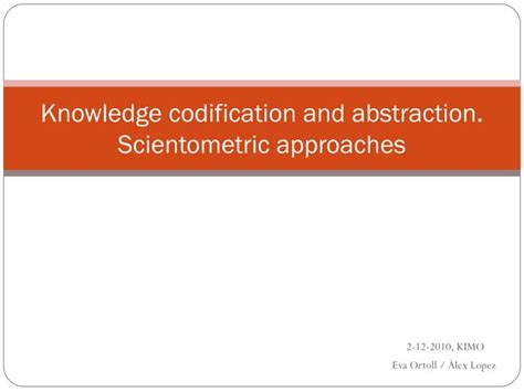 Codification of Knowledge Base 的图像结果