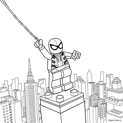 Lego Iron Spider Coloring Pages