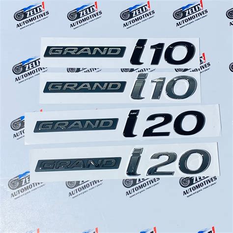 Hyundai Grand i10 & i20 Rear Emblem Black & Chrome – Zelix Automotives