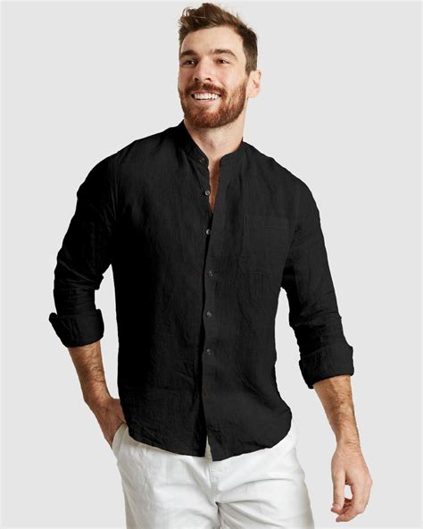 Men's Mandarin Collar Shirts – camixa.com