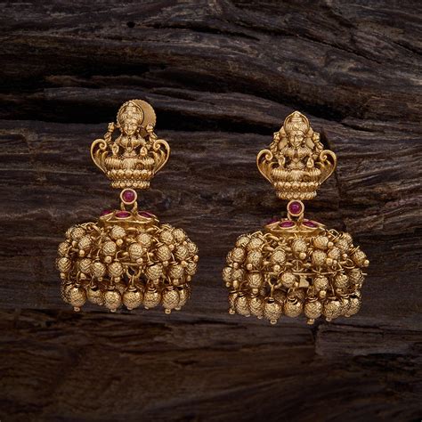 Exquisite Gold Jhumka Designs | Explore Gold Plated Jhumka Designs