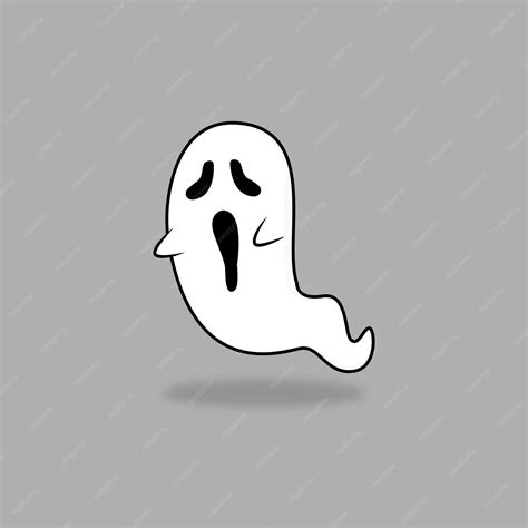 Premium Vector | Ghost face halloween scary ghostly monsters cute ...