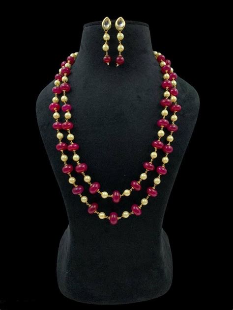 Buy Dual Layered Onyx Beads Necklace Online - Ishhaara