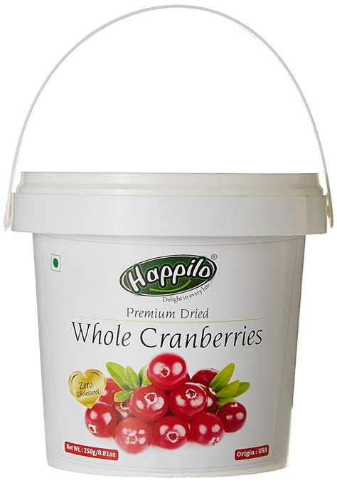Happilo Premium American Dried Whole Cranberries, 250g : Amazon.in ...