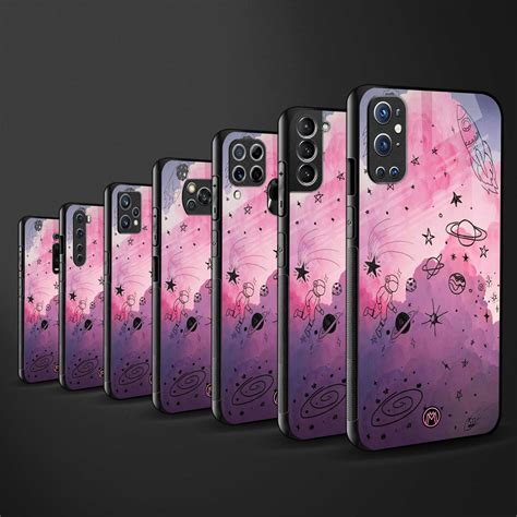 Space Pink Aesthetic Phone Cover for Oneplus Nord CE 3 Lite | Glass ...