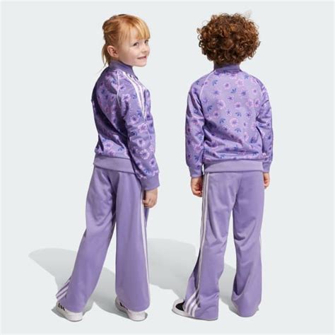 adidas Floral Track Suit - Purple | Free Shipping with adiClub