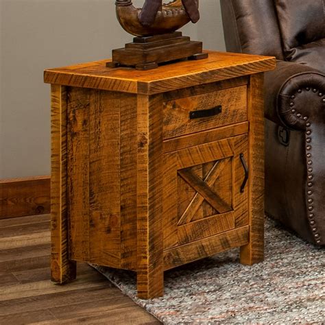 Rustic X End Table For Sale at Nina Pierson blog