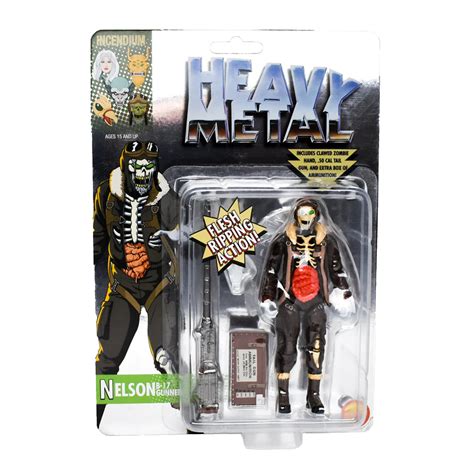 Heavy Metal 'Nelson' Chrome Carded FigBiz Action Figure Limited Editio ...