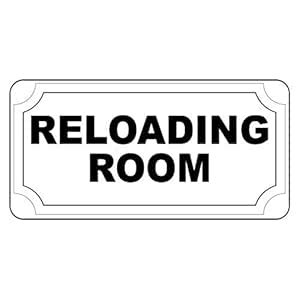 Metal Tin Sign Reloading Room Black Retro Vintage Style Metal Aluminum ...