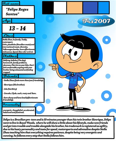 Loud house OC profile: Felipe Reges Santos by Frs2007 on DeviantArt