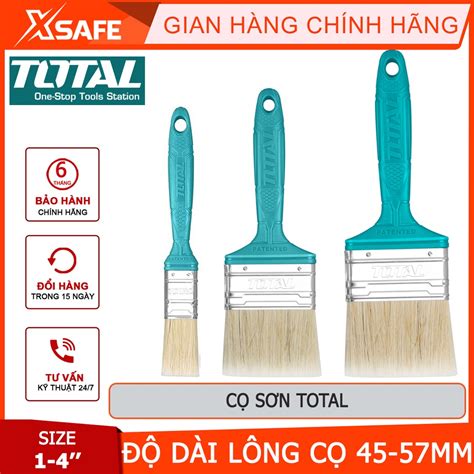 Cọ sơn TOTAL Chổi quét sơn độ rộng cọ 1-4 inch, độ dài lông cọ 45-57mm ...