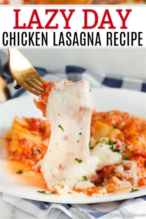 Lazy day chicken lasagna recipe   best ever chicken  