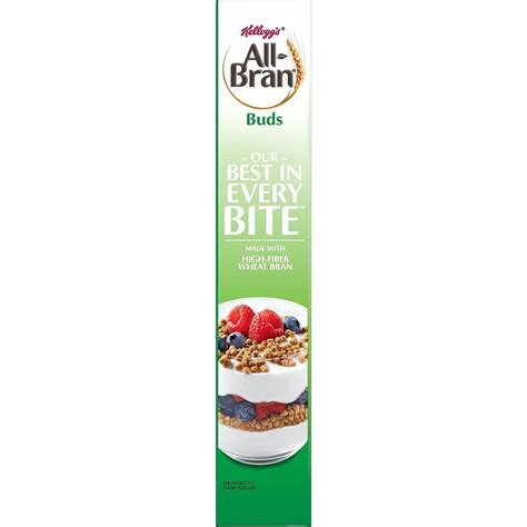 Kelloggs All Bran Buds High Fiber Cereal 22oz Box - Original Flavor ...