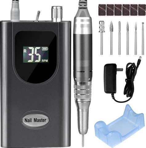Amazon.com: Professional Nail Drill Machine, HoMove 35000RPM Portable ...