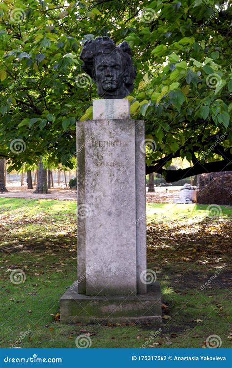 A Bust of the Famous German Composer Ludwig Van Beethoven in Luxembourg ...