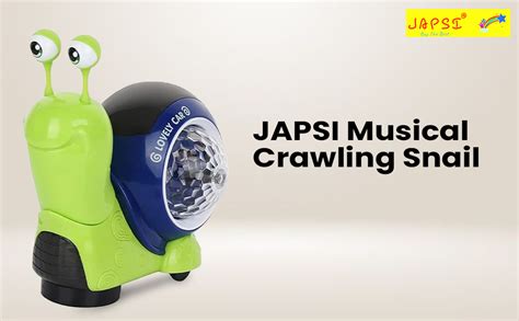Buy JAPSI Musical Crawling Snail | Electronic Musical Light up Toy ...