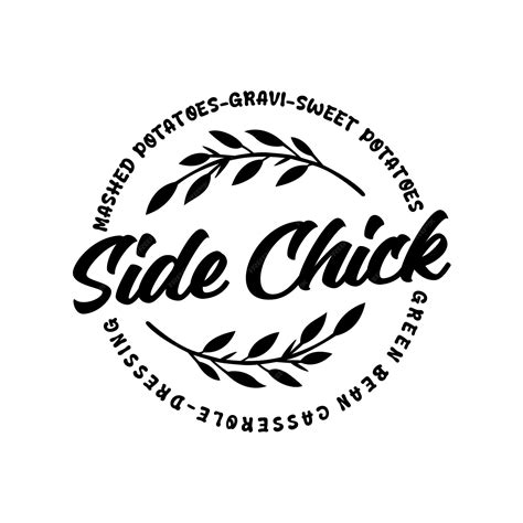 Premium Vector | Side chick thanksgiving design template