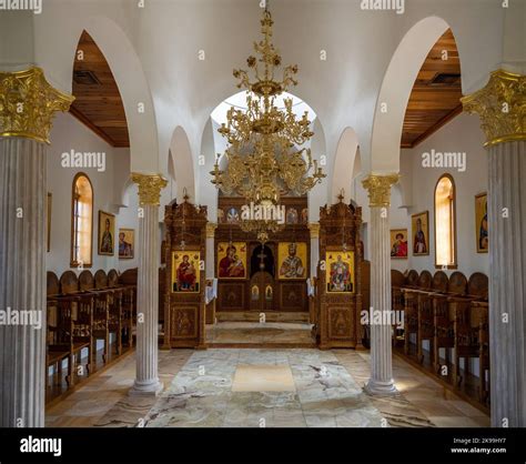 Inside of a Chapel at St Anthony's Greek Orthodox Monastery Stock Photo ...