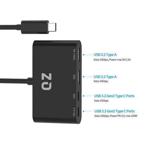 Buy QZ USB 3.2 Hub | USB Hub 3.2 10 Gbps | 3.2 Type C | USB Type C 3.2 ...