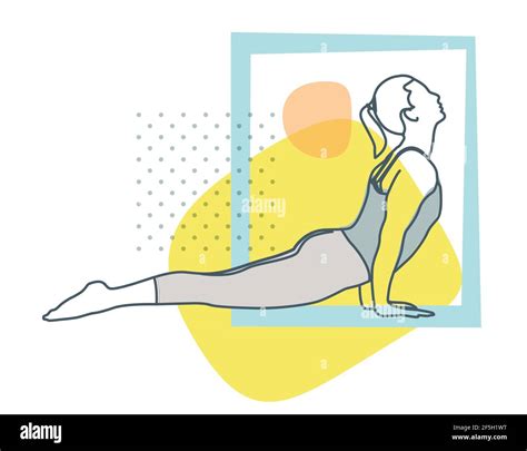 Yoga Pose - Cobra Pose - Illustration as EPS 10 File Stock Vector Image ...