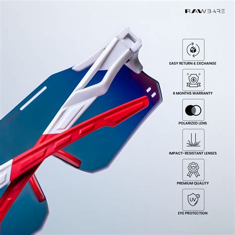 Glide Max - Frost Fire Polarized Wrap Around Sunglasses - RB2641 — Rawbare