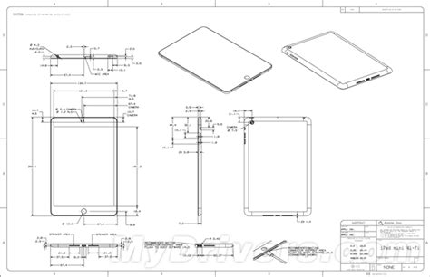 iPad mini/4官方设计图纸公布：精确尺寸曝光_IT新闻_博客园