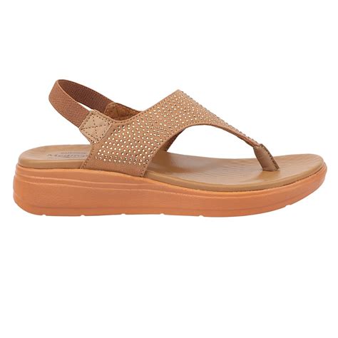 Buy Medifeet Women's Thong with Sling Back Sandals (BEIGE, numeric_4 ...