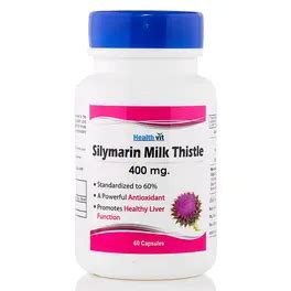 Buy Healthvit Silymarin Milk Thistle 400 mg, 60 Capsules | 19 Minutes ...