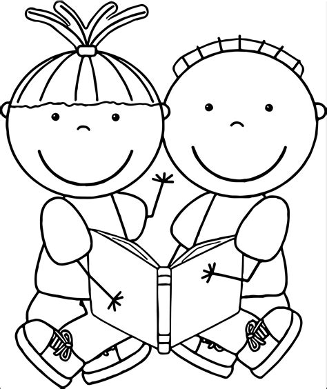 Reading Coloring Pages 的图像结果