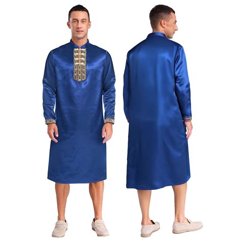 Mens Indian Thobe Robe Prayer Clothing Traditional... – Grandado