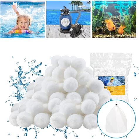 Amazon.com : YOWPSY 1.5lbs Pool Filter Balls for Sand Filter, Pool ...