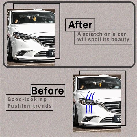 Ajxn Claw Marks Car Light Decal, Car Sticker, India | Ubuy