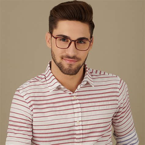 Maroon Black Full Rim Square Lenskart Air Flex LA E13780-C2 Eyeglasses
