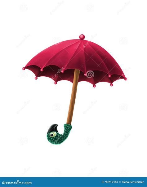 Mary Poppins umbrella stock illustration. Illustration of character ...